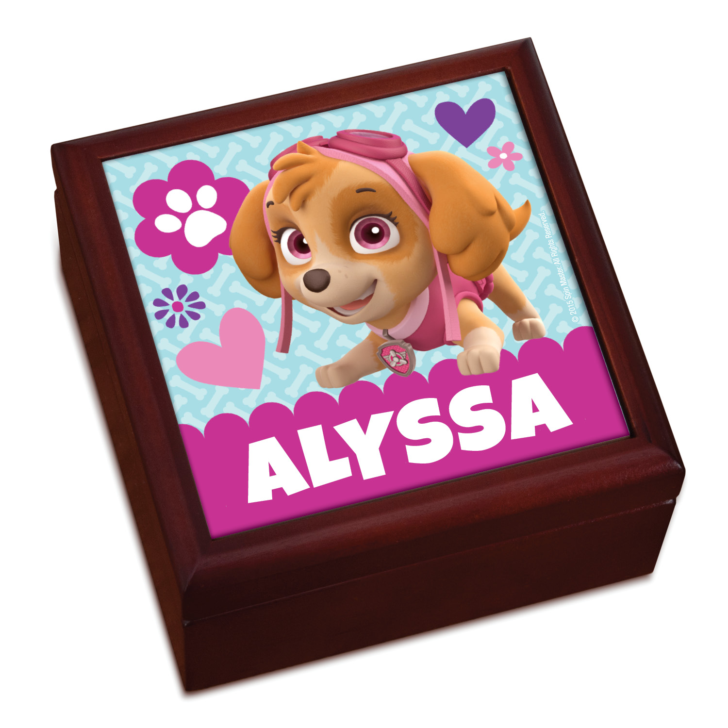 pink paw patrol toy box