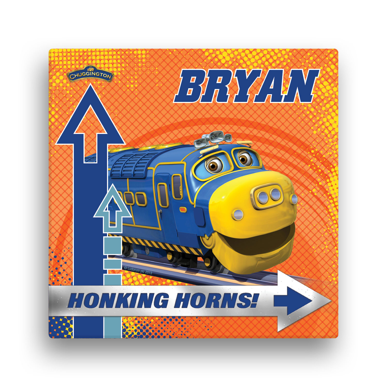 Chuggington Honking Horns Brewster 16" x 16" Canvas Wall Art