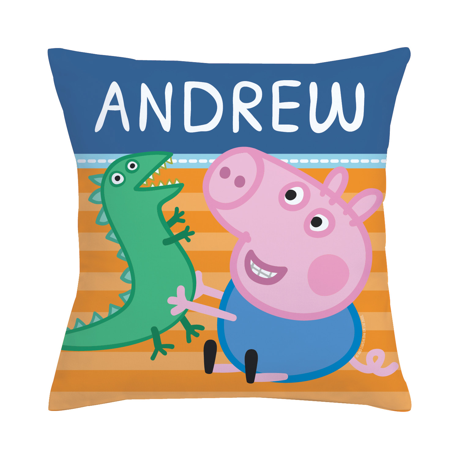 Peppa Pig George And Mr. Dinosaur Throw Pillow