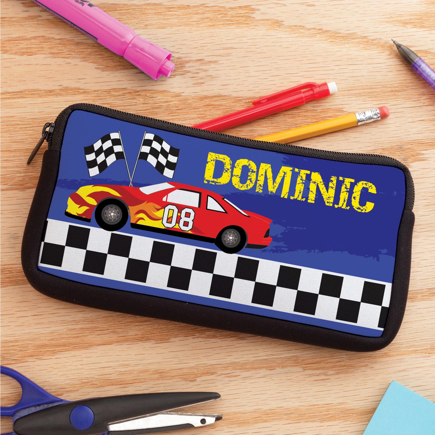 Race Car Personalized Pencil Case